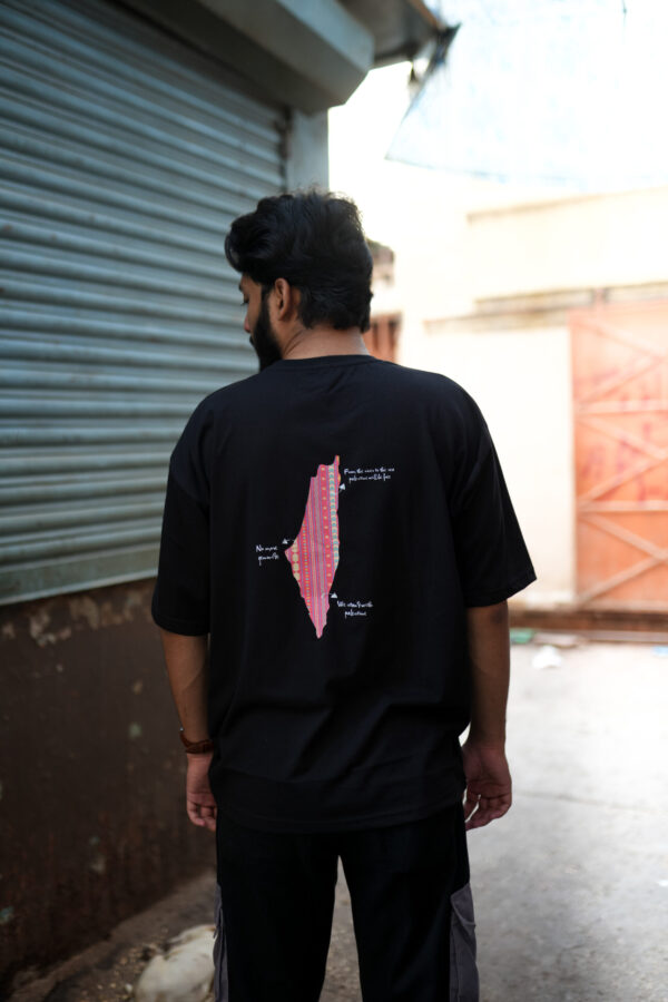 Palestine Drop Shoulder Graphic T-Shirt - Image 2